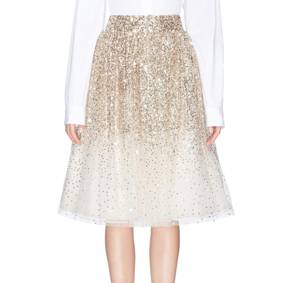 Alice + Olivia Dresses & Skirts - Alice + Olivia Catrina Sequin Beaded Tulle Skirt